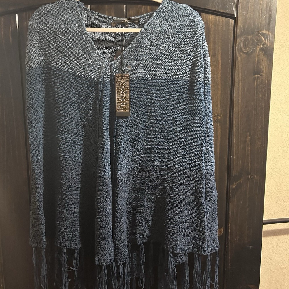 Maxsport Poncho New Style‎ MX13506-1 In Dark Ink Combo Size S/M